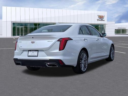 Crystal White Tri-Coat 2023 Cadillac CT4 Premium Luxury
