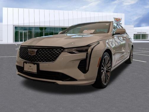Crystal White Tri-Coat 2023 Cadillac CT4 Premium Luxury