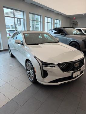 Crystal White Tri-Coat 2023 Cadillac CT4 Premium Luxury
