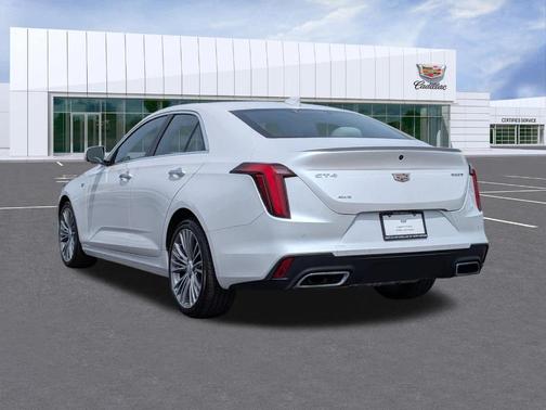 Crystal White Tri-Coat 2023 Cadillac CT4 Premium Luxury