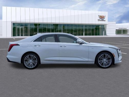 Crystal White Tri-Coat 2023 Cadillac CT4 Premium Luxury