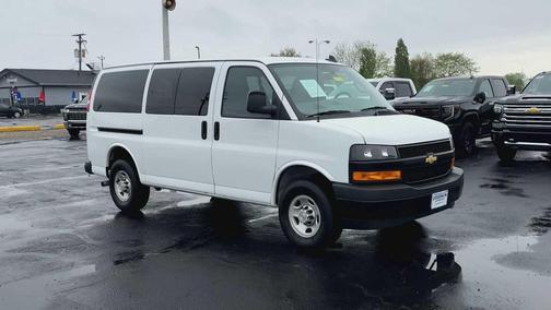 Summit White 2023 Chevrolet Express 3500 RWD 3500 Regular Wheelbase LS