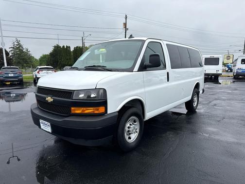 Summit White 2023 Chevrolet Express 3500 RWD 3500 Regular Wheelbase LS