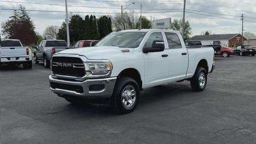 Bright White Clearcoat 2023 RAM 2500 Tradesman Crew Cab 4x4 6'4' Box