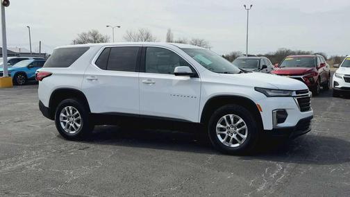 Summit White 2023 Chevrolet Traverse LS