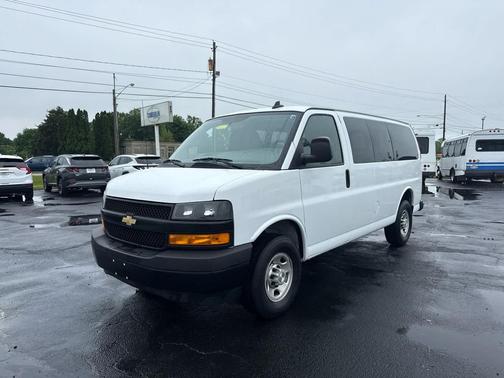 Summit White 2023 Chevrolet Express 3500 RWD 3500 Regular Wheelbase LS