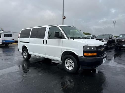 Summit White 2023 Chevrolet Express 3500 RWD 3500 Regular Wheelbase LS