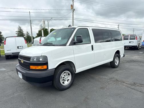 Summit White 2023 Chevrolet Express 3500 RWD 3500 Regular Wheelbase LS