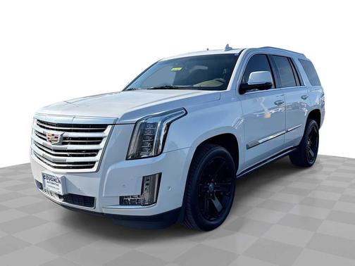 Crystal White Tricoat 2019 Cadillac Escalade Platinum