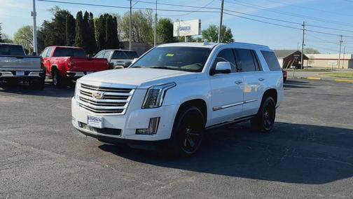 Crystal White Tricoat 2019 Cadillac Escalade Platinum