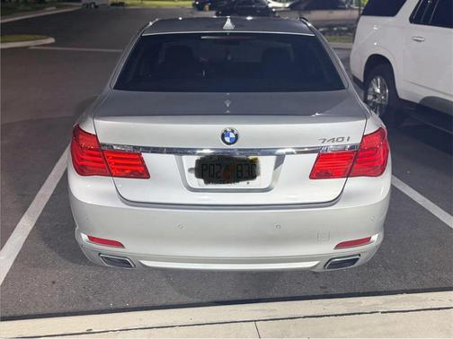 Silver 2012 BMW 740 740i Sedan 4D