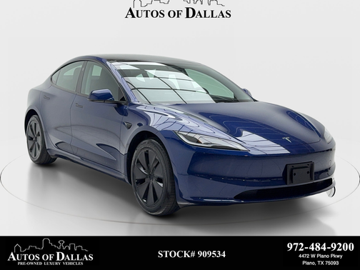 Blue 2025 Tesla Model 3 Long Range NAV,CAM,PANO,HTD STS,BLIND SPOT,18" WLS