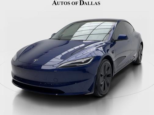 Blue 2025 Tesla Model 3 Long Range