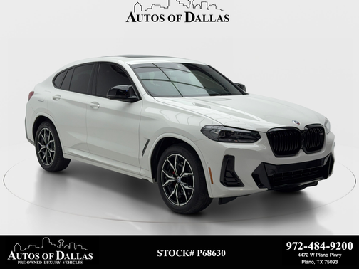 Alpine White 2023 BMW X4 M40i NAV,CAM,PANO,HTD STS,HEADS UP,19" WLS