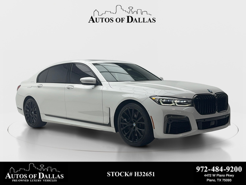 Mineral White Metallic 2022 BMW 750 750i xDrive M SPORT,NAV,CAM,PANO,CLMT STS,20" M WL
