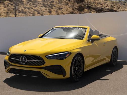 Sun Yellow 2026 Mercedes-Benz CLE 300 4MATIC Cabriolet