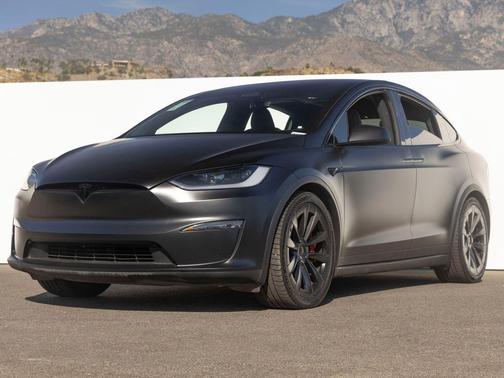 MATTE BLACK WRAP 2024 Tesla Model X Plaid Tri Motor All-Wheel Drive