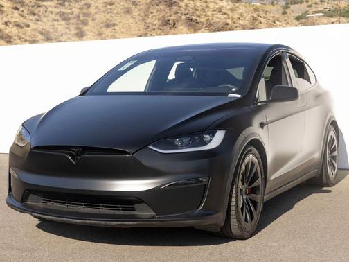 MATTE BLACK WRAP 2024 Tesla Model X Plaid Tri Motor All-Wheel Drive