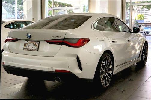 White Metallic 2024 BMW 430 Gran Coupe i