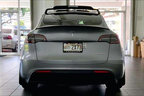 Gray 2025 Tesla Model Y Performance