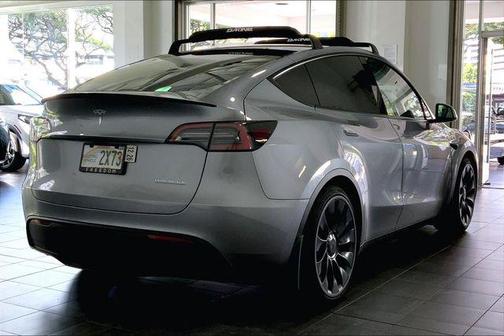 Gray 2025 Tesla Model Y Performance