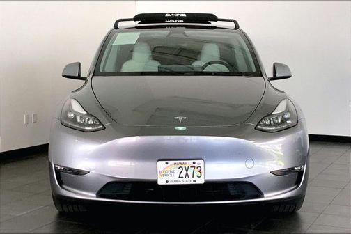Gray 2025 Tesla Model Y Performance