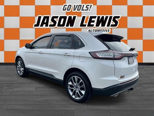 White Platinum Clearcoat Metallic 2015 Ford Edge Titanium