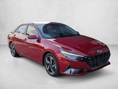 Scarlet Red Pearl 2021 Hyundai ELANTRA HEV Limited