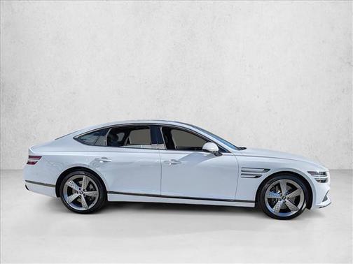 Alta White 2024 Genesis G80 3.5T Sport AWD