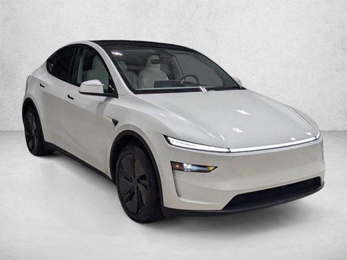 Pearl White Multi-Coat 2026 Tesla Model Y Long Range Launch Series