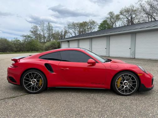 Red 2019 Porsche 911 Turbo S