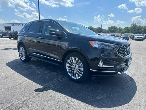 Agate Black Metallic 2024 Ford Edge Titanium