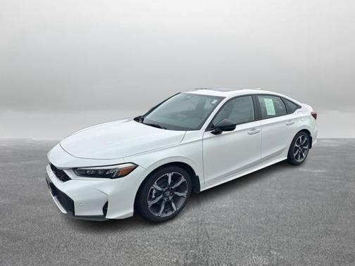 Platinum White Pearl 2025 Honda Civic Hybrid