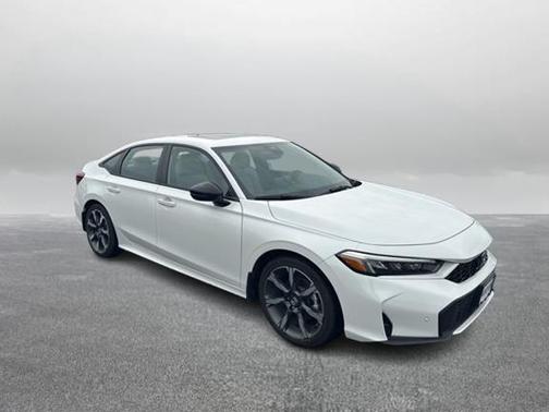 Platinum White Pearl 2025 Honda Civic Hybrid