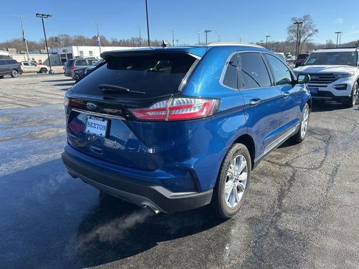 Atlas Blue Metallic 2020 Ford Edge Titanium