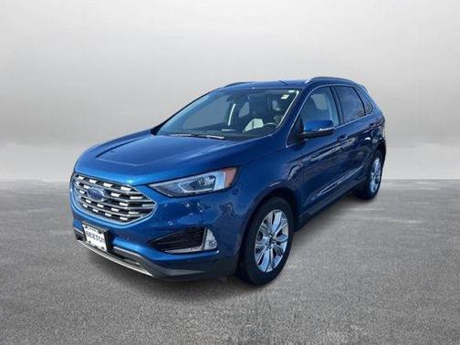 Atlas Blue Metallic 2020 Ford Edge Titanium