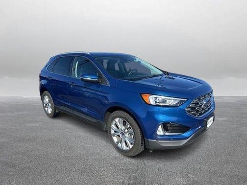 Atlas Blue Metallic 2020 Ford Edge Titanium