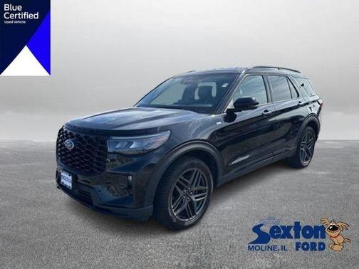 Agate Black Metallic 2025 Ford Explorer ST-Line