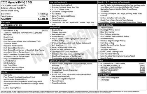 2025 Hyundai IONIQ 6 SEL