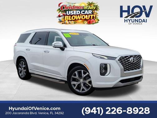 Hyper White 2021 Hyundai PALISADE Limited