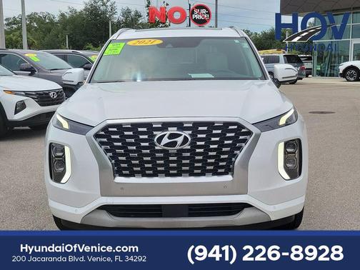 Hyper White 2021 Hyundai PALISADE Limited