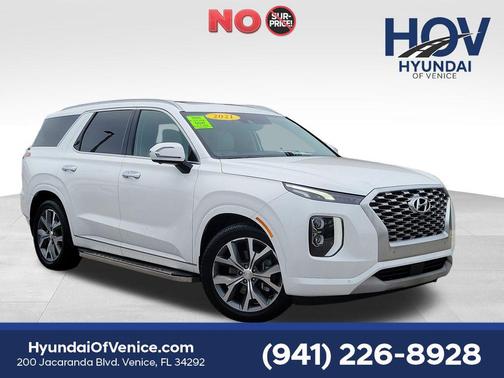 Hyper White 2021 Hyundai PALISADE Limited