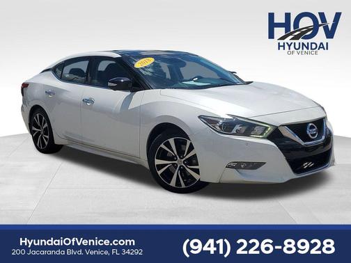 Pearl White 2018 Nissan Maxima 3.5 Platinum