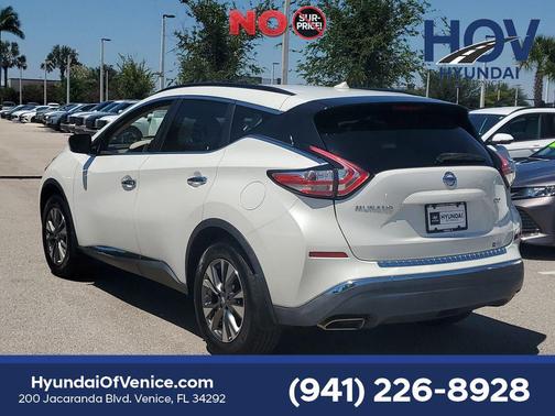 Pearl White 2015 Nissan Murano SV