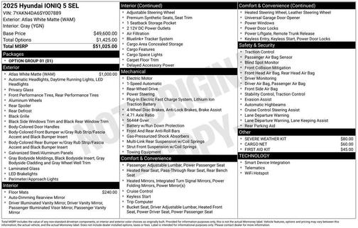 2025 Hyundai IONIQ 5 SEL