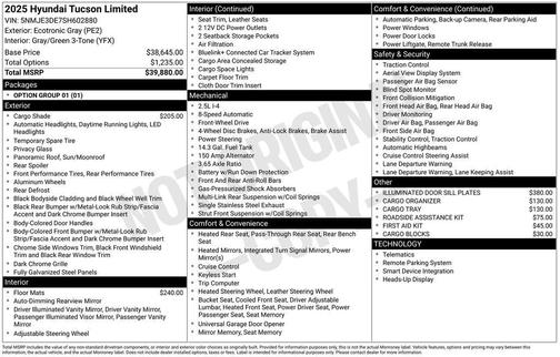 2025 Hyundai TUCSON Limited