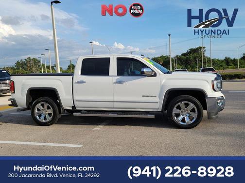 Summit White 2018 GMC Sierra 1500 SLT