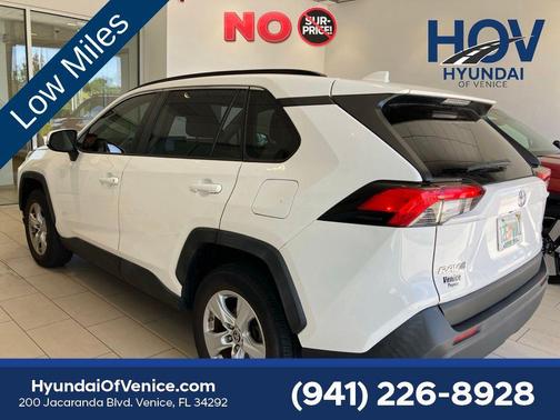 Super White 2019 Toyota RAV4 XLE