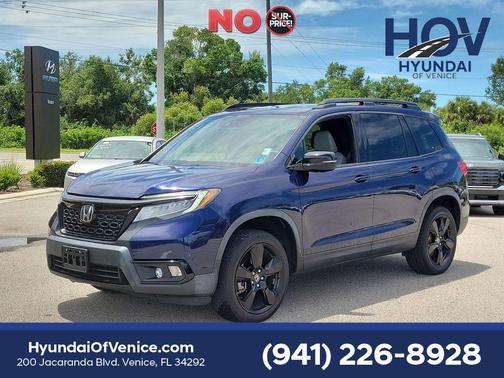 Obsidian Blue Pearl 2020 Honda Passport AWD Elite