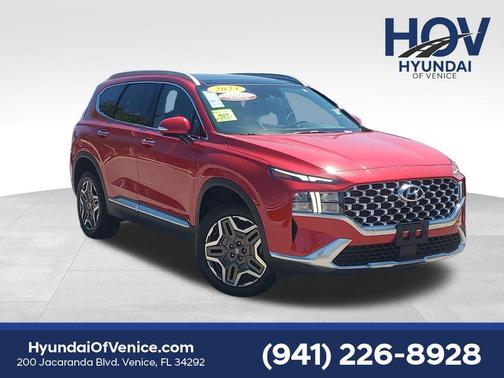 Calypso Red 2023 Hyundai SANTA FE HEV SEL Premium